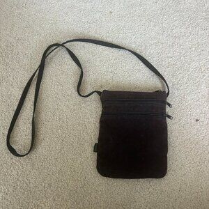 brownish black cross body bag